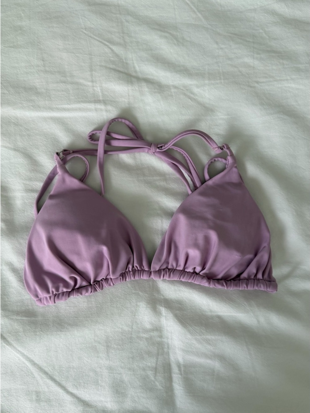 Lilac Triangle Bikini Top
